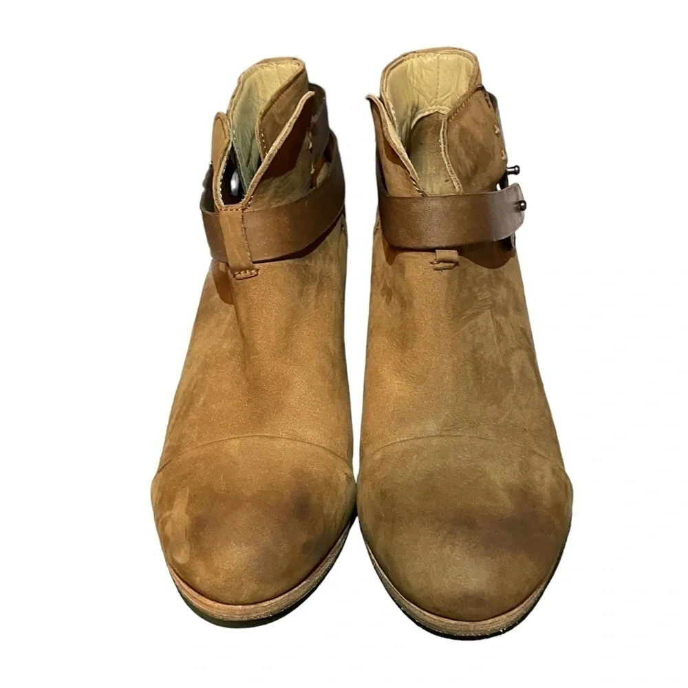 RAG & BONE TAN SUEDE ANKLE BOOTIES